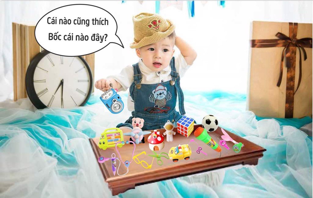 bộ đồ bốc thôi nôi cho bé trai